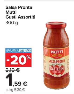 Salsa Pronta Mutti Gusti Assortiti