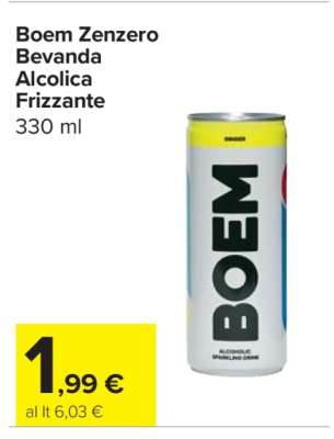 Boem Zenzero Bevanda Alcolica Frizzante