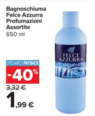 Bagnoschiuma Felce Azzurra Profumazioni Assortite