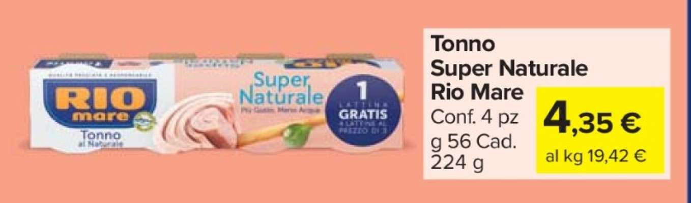 Tonno Super Naturale Rio Mare