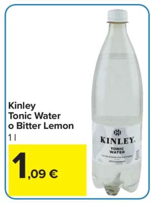 Kinley Tonic Water o Bitter Lemon