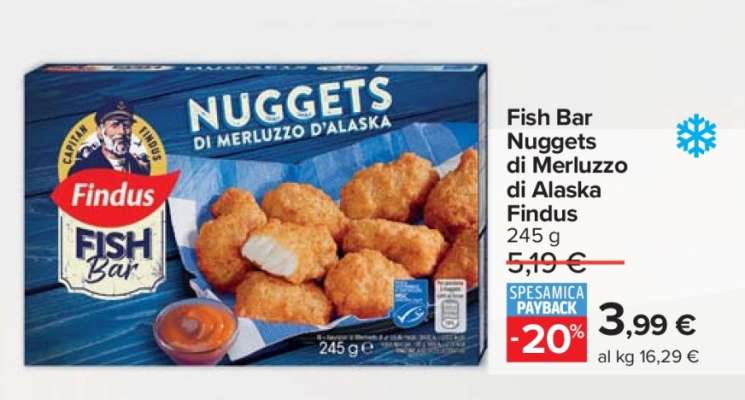 Fish Bar Nuggets di Merluzzo di Alaska Findus