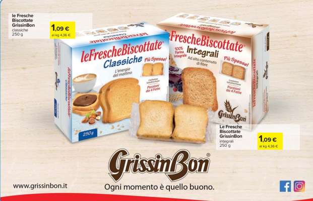 le Fresche Biscottate GrissinBon Classiche