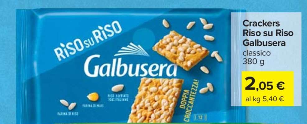 CRACKERS RISO SU RISO GALBUSERA