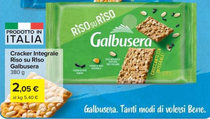 Cracker Integrale Riso su Riso Galbusera