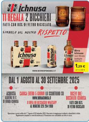 Birra Ichnusa non filtrata bottiglia