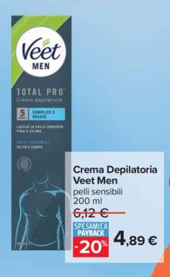Crema Depilatoria Veet Men