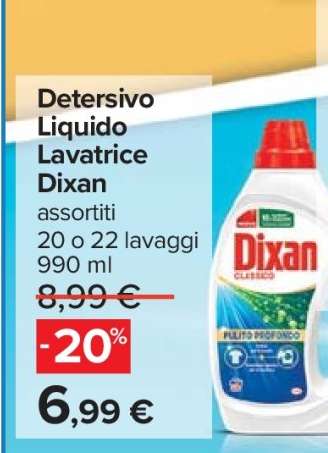 Detersivo Liquido Lavatrice Dixan