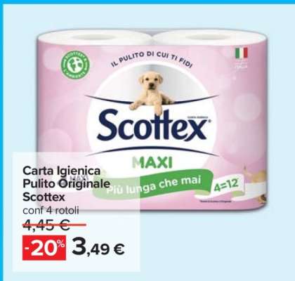 Carta Igienica Pulito Originale Scottex