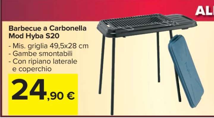 Barbecue a Carbonella Mod. Hyba S20