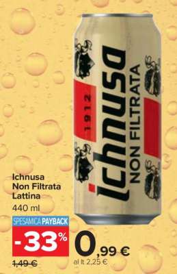 Ichnusa Non filtrata lattina