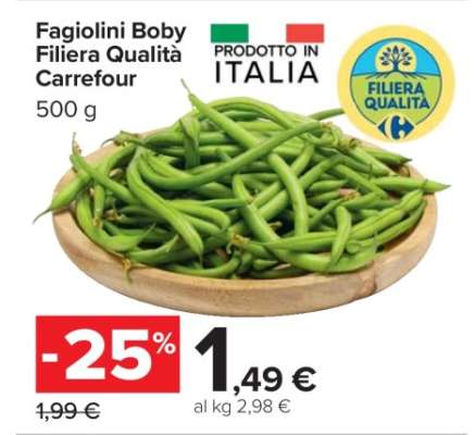 Fagiolini Boby Filiera Qualità Carrefour