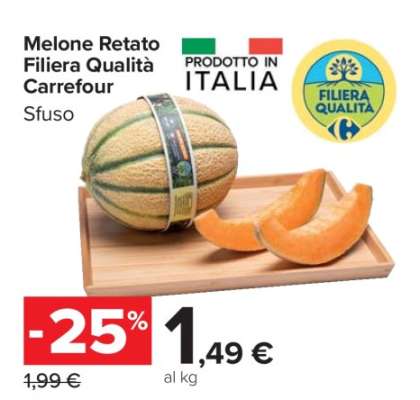 Melone Retato Filiera Qualità Carrefour