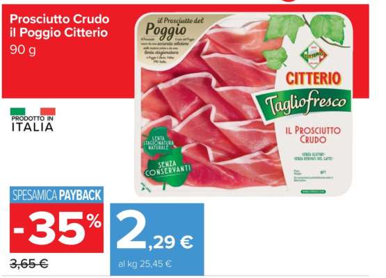 Prosciutto Crudo il Poggio Citterio