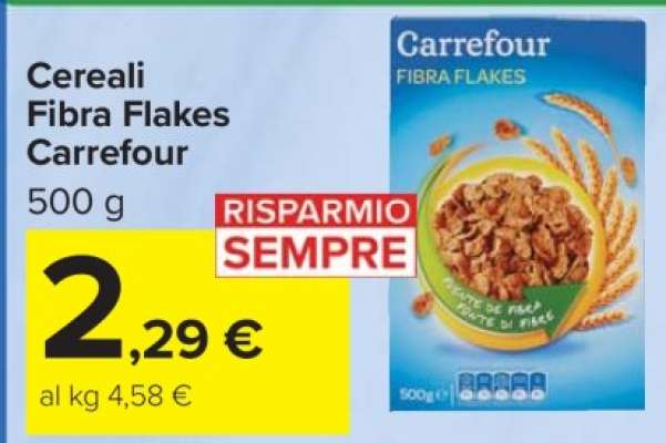 Cereali Fibra Flakes Carrefour