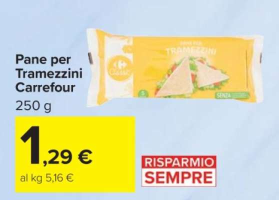 Pane per Tramezzini Carrefour