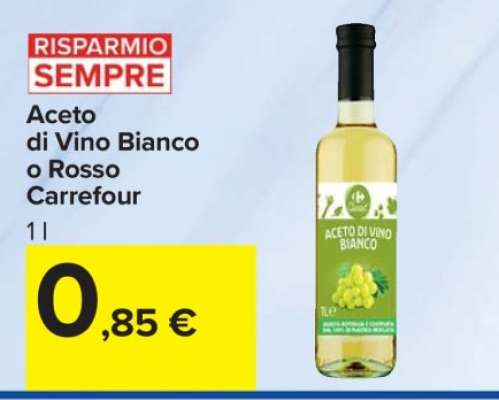 Aceto di Vino Bianco o Rosso Carrefour