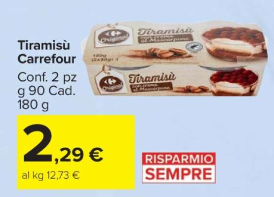 Tiramisù Carrefour