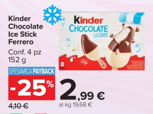 Kinder Chocolate Ice Stick Ferrero