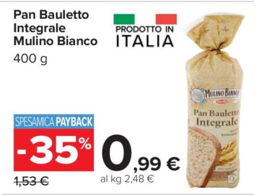 Pan Bauletto Integrale Mulino Bianco