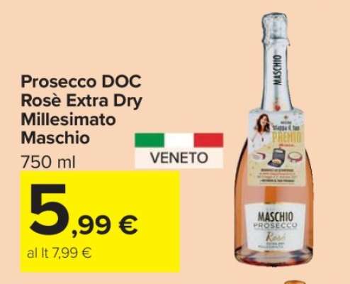 Prosecco DOC Rosè Extra Dry Millesimato Maschio