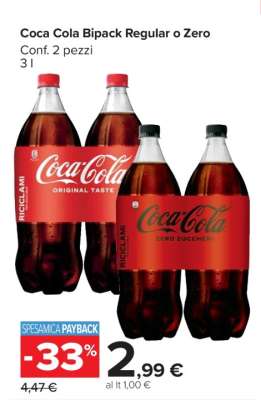 Coca Cola Bipack Regular o Zero