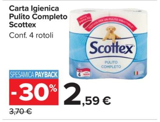 Carta Igienica Pulito Completo Scottex