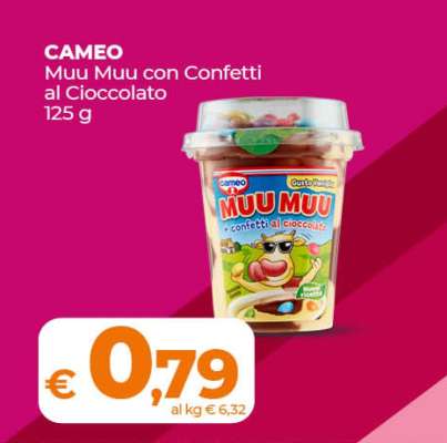 CAMEO Muu Muu con Confetti al Cioccolato