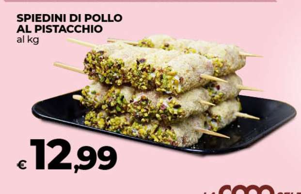 SPIEDINI DI POLLO AL PISTACCHIO
