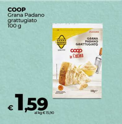 COOP Grana Padano grattugiato 100 g
