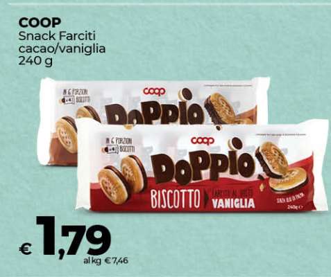 COOP Snack Farciti cacao/vaniglia