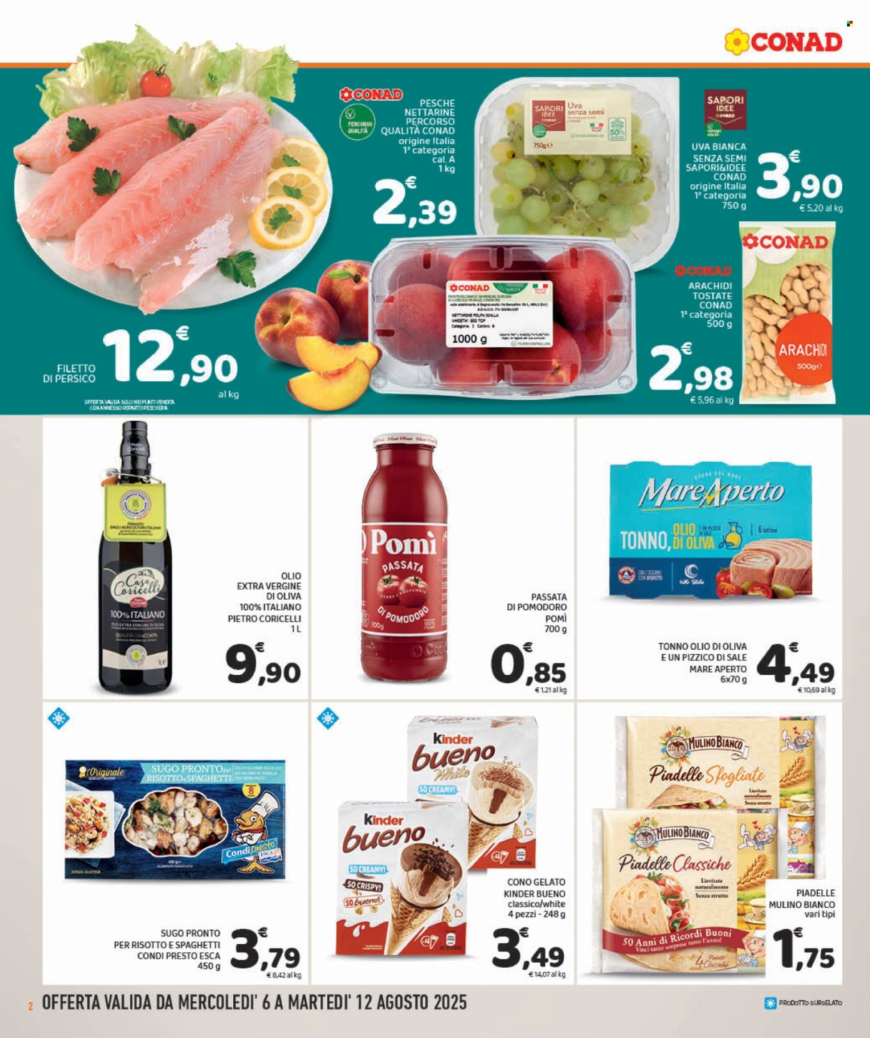 Volantino Conad - 6/8/2025 - 12/8/2025. Pagina 2
