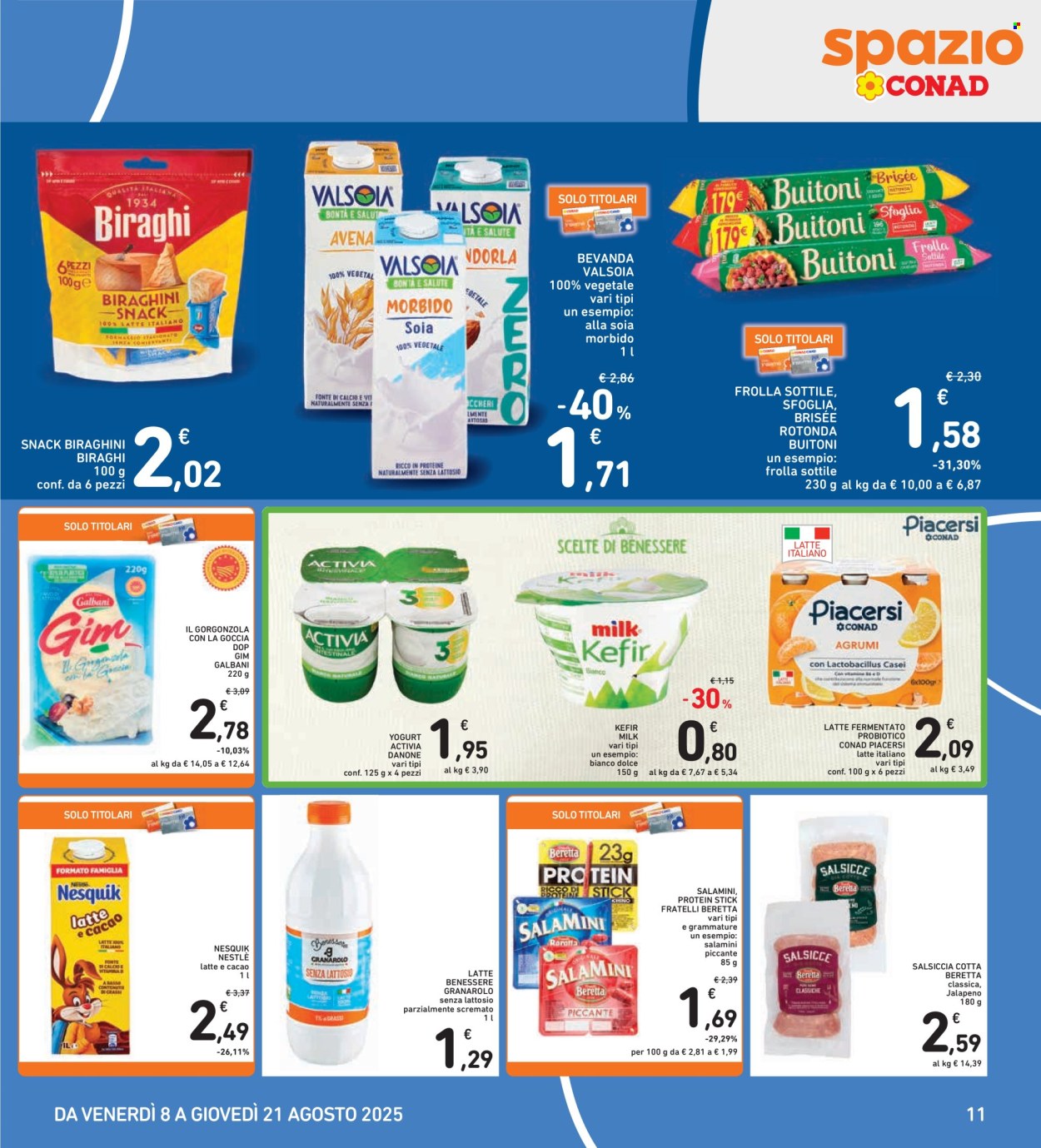 Volantino Spazio Conad - 8/8/2025 - 21/8/2025. Pagina 11