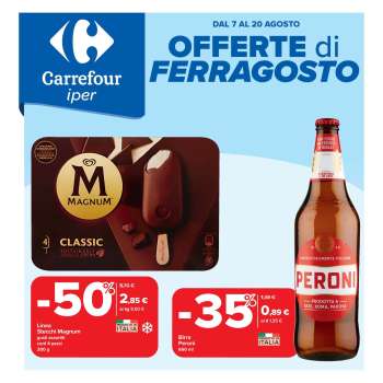 Volantino Carrefour - 7/8/2025 - 20/8/2025.