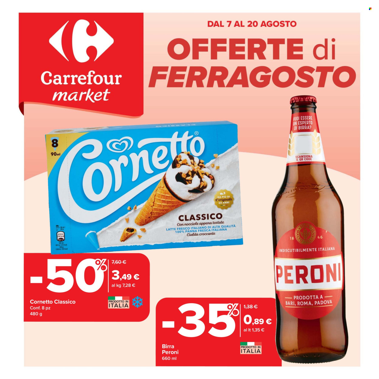 Volantino Carrefour - 7/8/2025 - 20/8/2025. Pagina 1