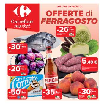 Volantino Carrefour - 7/8/2025 - 20/8/2025.