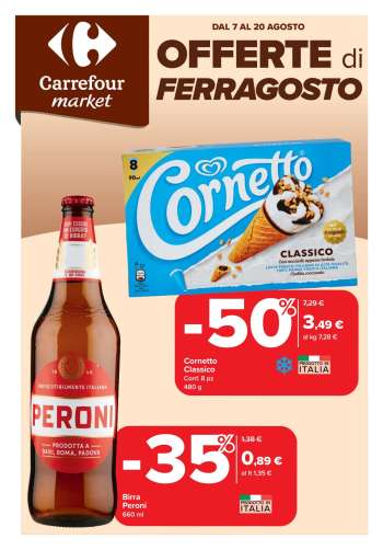 Volantino Carrefour - 7/8/2025 - 20/8/2025.