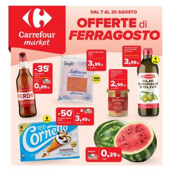 Volantino Carrefour - 7/8/2025 - 20/8/2025.