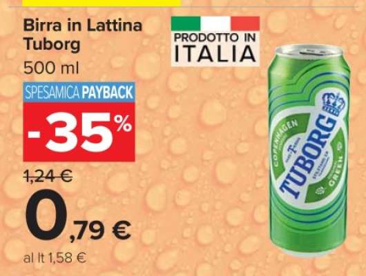 Birra in Lattina Tuborg