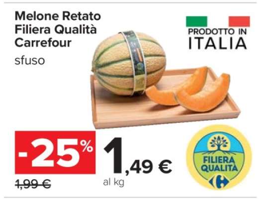 Melone Retato Filiera Qualità Carrefour