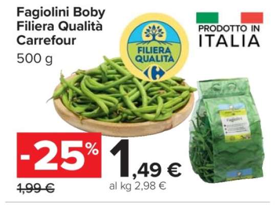 Fagiolini Boby Filiera Qualità Carrefour