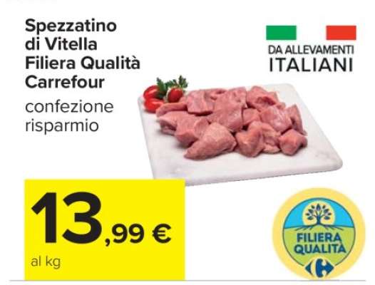 Spezzatino di Vitella Filiera Qualità Carrefour