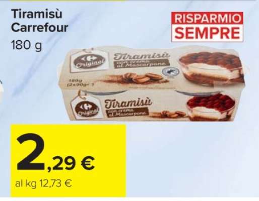 Tiramisù Carrefour