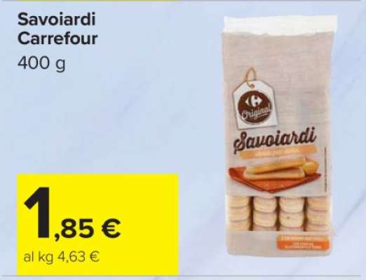 Savoiardi Carrefour