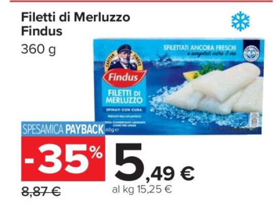 Filetti di Merluzzo Findus