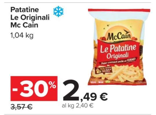 Patatine Le Originali Mc Cain