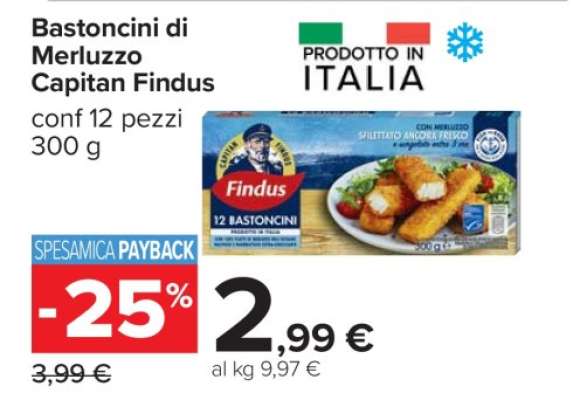 Bastoncini di Merluzzo Capitan Findus