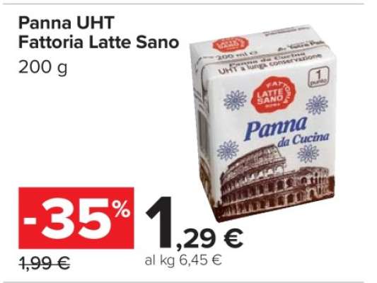Panna UHT Fattoria Latte Sano