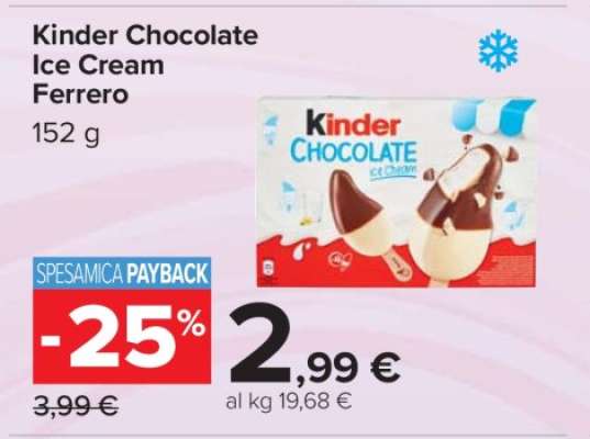 Kinder Chocolate Ice Cream Ferrero