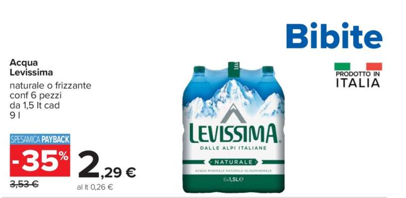 ACQUA LEVISSIMA